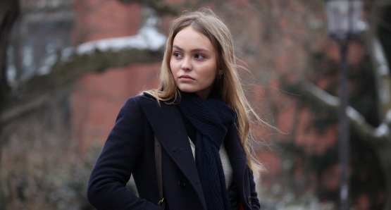 Lily-Rose Depp in a scene from <i>A Faithful Man</i>, courtesy Kino Lorber