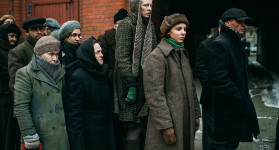 Viktoria Miroshnichenko and Vasilisa Perelygina in a scene from <i>Beanpole</i>, courtesy Kino Lorber