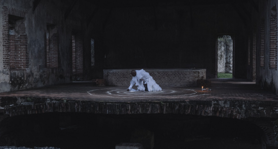A scene from BLACK ZOMBIE, A Kino Lorber release