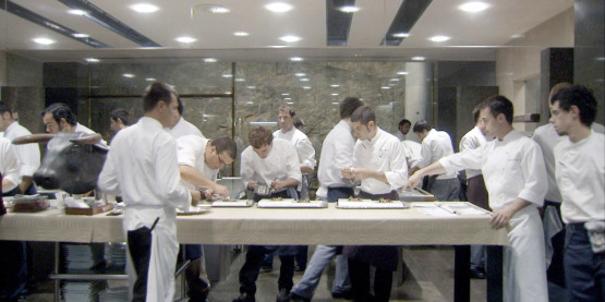 The El Bulli staff at work.