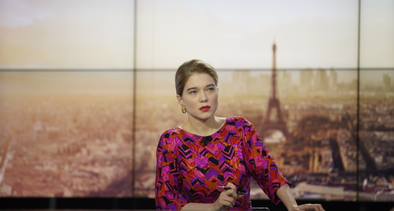 Léa Seydoux in a scene from France, photo by R. Arpajou, courtesy Kino Lorber