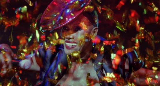 A scene from <i>Grace Jones: Bloodlight and Bami</i>, courtesy Kino Lorber