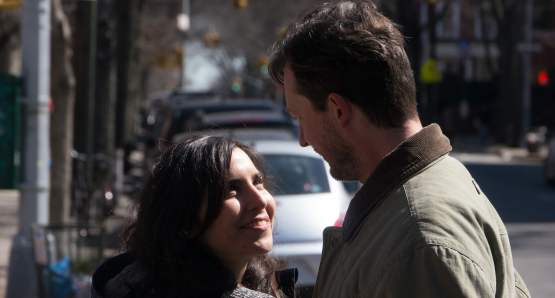 Agustina Muñoz and Dustin Guy Defa in <i>Hermia & Helena</i>. Courtesy of Kino Lorber.