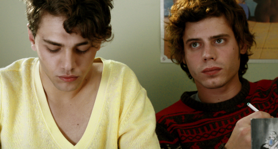 Xavier Dolan as Hubert and Francois Arnaud as Antonin in I KILLED MY MOTHER.