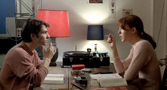 Jean-Pierre Léaud and Anne Wiazemsky in LA CHINOISE.