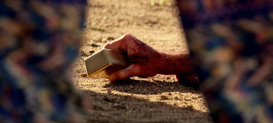 A scene from <i>Let the Corpses Tan</i>, courtesy of Kino Lorber