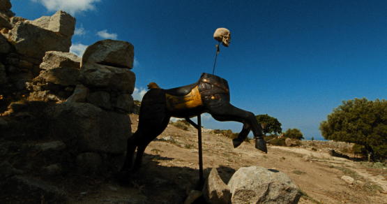 A scene from <i>Let the Corpses Tan</i>, courtesy of Kino Lorber
