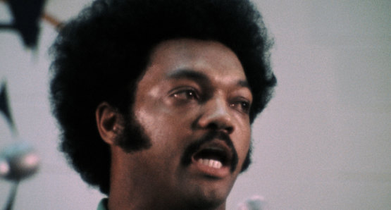 Rev. Jesse Jackson in a scene from <i>Nationtime</i>, courtesy Kino Lorber