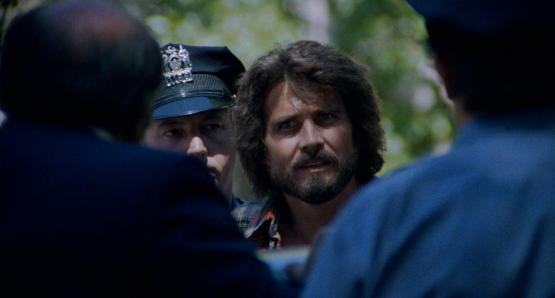 A scene from NIGHT OF THE JUGGLER. A Kino Lorber release.