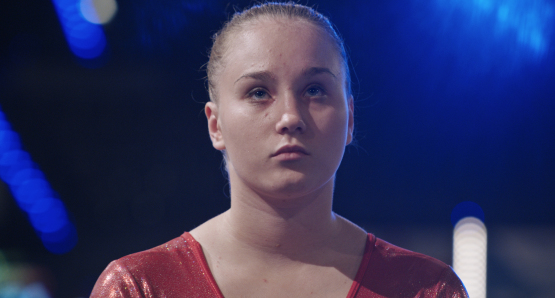 Anastasiia Budiashkina in OLGA, a film by Elie Grappe. A Kino Lorber release.