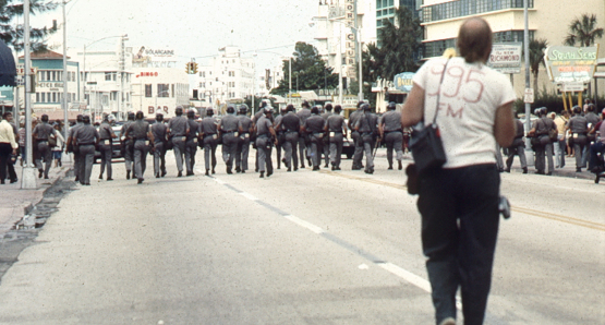 Bob Fass (foreground), subject of Jessican Wolfson and Paul Lovelace’s RADIO UNNAMEABLE, covering the 1972 Republican National Convention in Miami. Courtesy of Bob Fass.
A Kino Lorber release. 