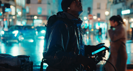 A scene from Souleymane's Story. A Kino Lorber release.