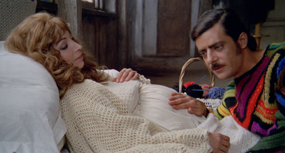 Giancarlo Giannini and Mariangela Melato in THE SEDUCTION OF MIMI.