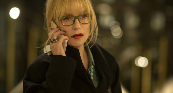 Isabelle Huppert in a scene from La Syndicaliste, courtesy Kino Lorber
