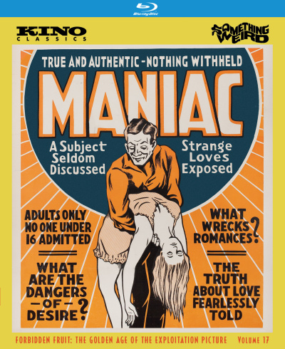 MANIAC  (Forbidden Fruit: The Golden Age of the Exploitation Picture Vol. 17)